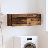 Wall Mounted Cabinet in Reclaimed Wood Look 100 x 36.5 x 35 cm Engineered Wood
