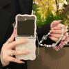 For Samsung Galaxy Z Flip 3 4 5 Case Cute Butterfly Flower Bracelet Wave Clear Shockproof Cover For Samsung Z Flip5 ZFlip5