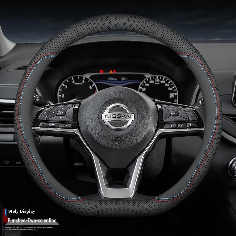 Nissan Steering Wheel Cover for Sylphy, Teana, Tiida, Kicks, X-Trail, Qashqai, Bluebird