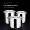Yuexiang Commercial Thickened Stainless Steel Storage Pot with Lid