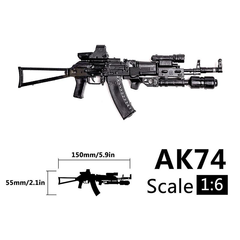 1/6 4D US M2 Maschinengewehr Waffenbausteine Spielzeug MK19 AK47 MP5 MG42 Militärwaffenmodell für 12-Zoll Actionfigur Szene DIY