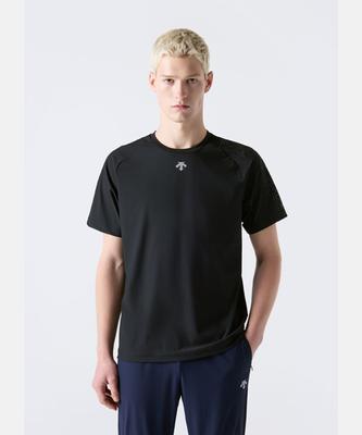 DESCENTE Men'S Cooling Tricot Graphic Short Sleeve T-Shirt Black Sr311Tts76 (B Type)