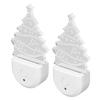 Xmas Tree LED Night Light Dusk To Dawn Sensor Plug and Play Energy Saving RGB Plug in Night Light fo