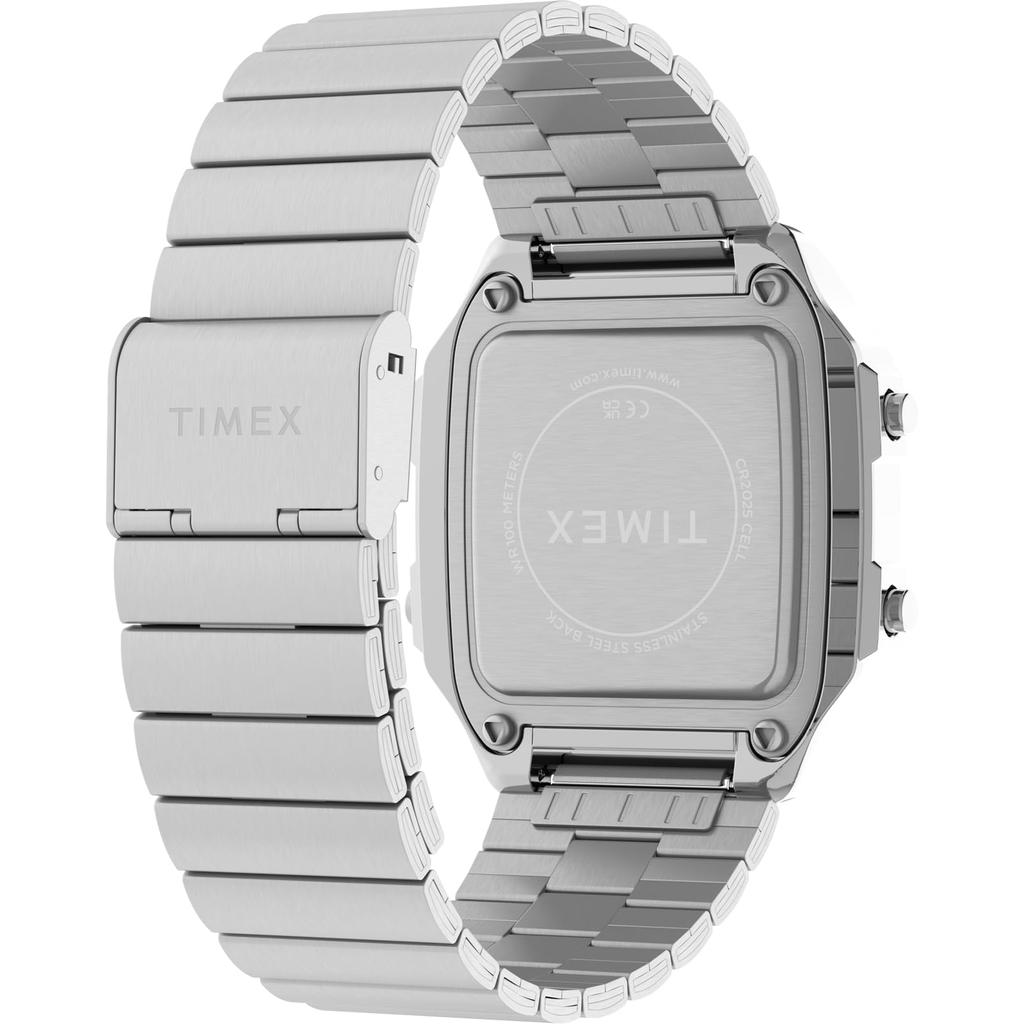 Main Street Digital Quartz 100M Water Acrylic Silver [TIMEX] Watch, Resistant, Case, Dial, TW5M68900, Men's [Authentic]