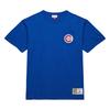 Mitchell & Ness Royal Chicago Cubs Cooperstown Collection Premium Pocket T Shirt Men's Blue TCRW6277-CCUYYPPPROYA