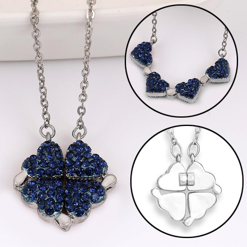 Four Leaf Fashionforward Clover Necklace For Women In Premium Gold And Silver Finishes