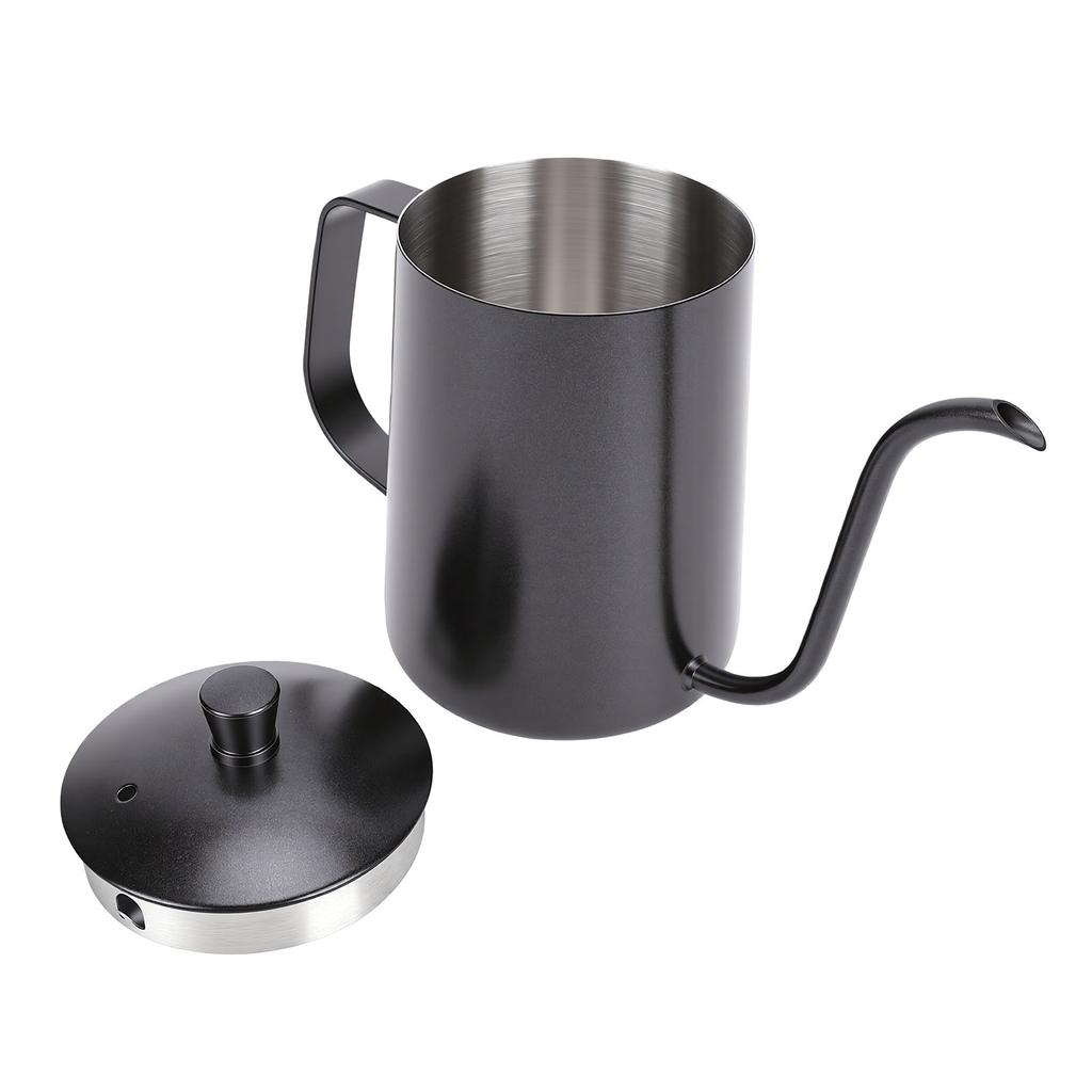 Pour Over Gooseneck Coffee Kettle 600ML Long Narrow Drip Spout Coffee Tea Pot Stainless Steel Water Kettle