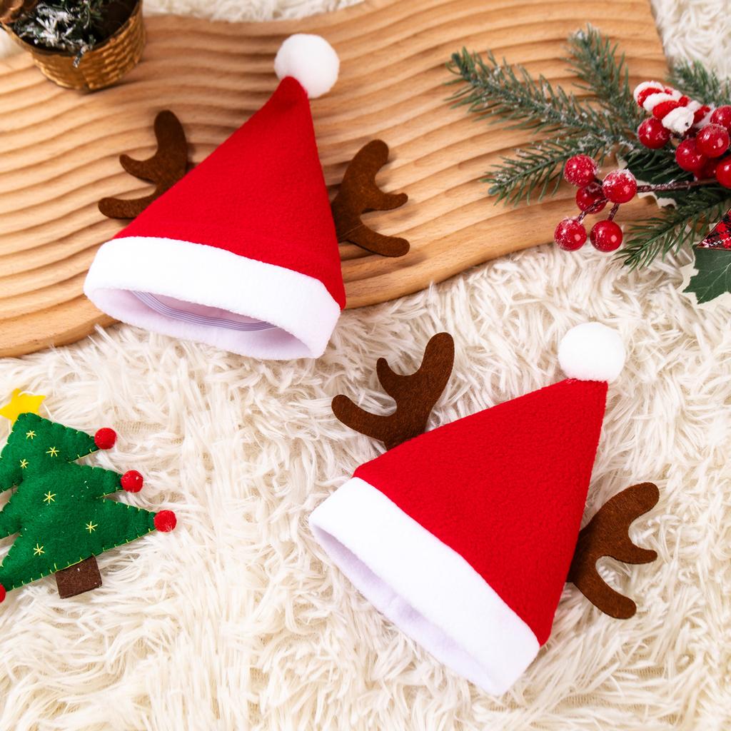Reindeer Antler Christmas Hat Pet Cat Hat Christmas Scene Decoration Christmas Dog Hat Christmas Gift