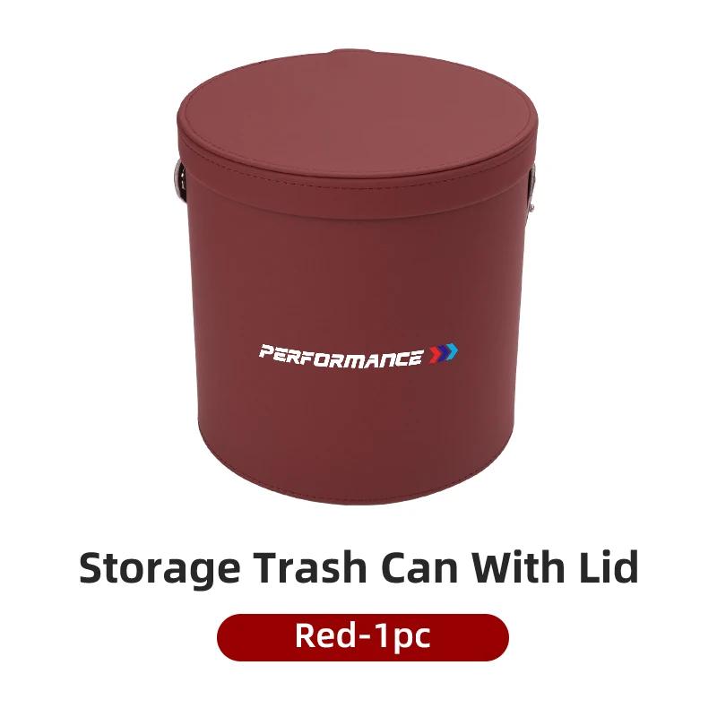 New Car Leather Storage Bag Trash Can Organizer Accessories for BMW M Performance M3 M5 M6 F01 F20 F10 F13 X5 F11 G20 X3 X1