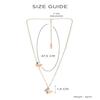 Rose Gold Stainless Steel Dual Butterfly Charm Pendant for Women