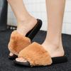 Winter Plush Cotton Shoes Plus Size Women's Shoes Cotton Slippers Flip Flops
