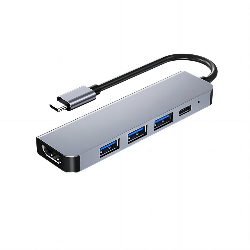7-in-1 Multi-Port Type-C Expansion Dock with 4K HDMI Projector and Hub