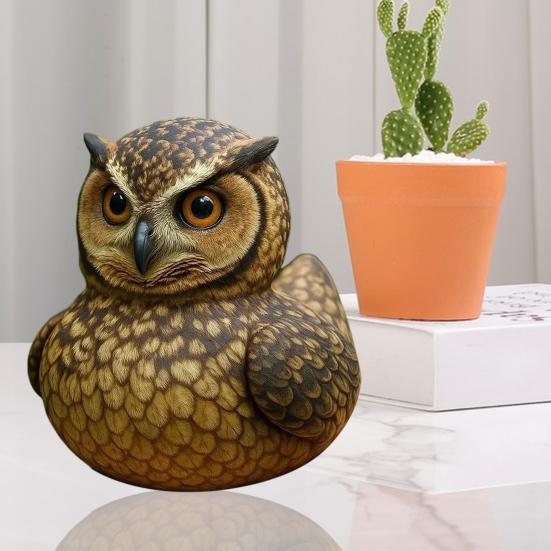 Ozdoba Divoká kachna Sova Orel Krokodýl Mýval Bizon Socha Kachny Pryskyřice Zvířecí socha Vnitřní Venkovní Zahrada Dvůr Terasa Trávník Ozdoba