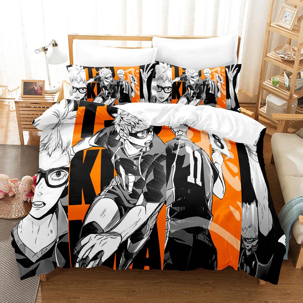 Volleyball Junior 3D Digital Printing Three-Piece Set