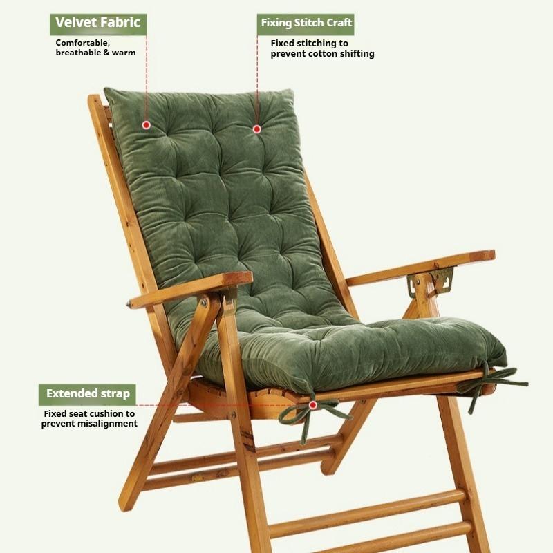 Thickened Lounge Chair Cushion Lazy Chair Cushion Beach Chair Cushion Foldable Double-sided Comfortable and Breathable