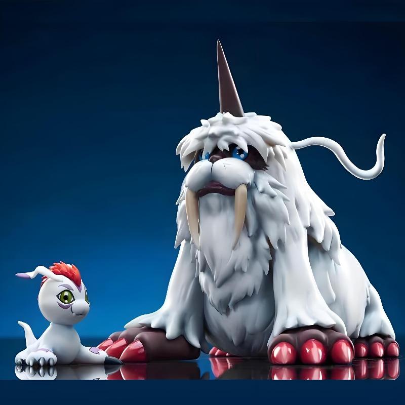 11cm/4.3in Anime Digimon Adventure Figure Ikkakumon and Gomamon Figure Model  Model PVC Action Figure Boys Toys