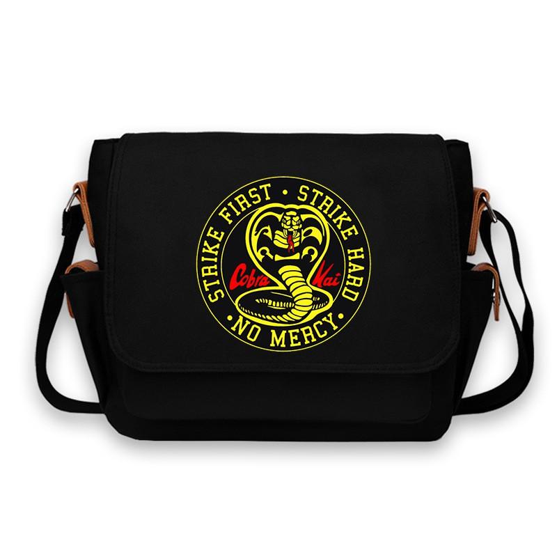 Cobra Kai Anime Crossbody Bag Oxford Cloth Large Capacity Casual Shoulder Students