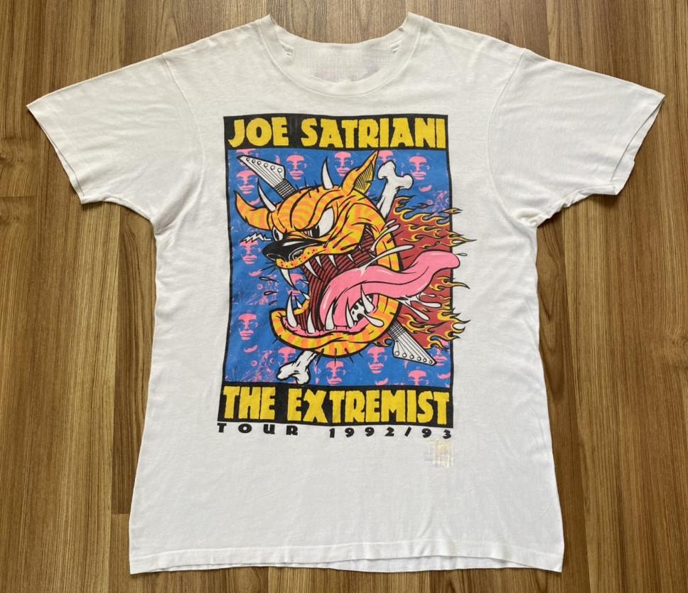 Vtg Joe Satriani Tour 1992 1993 Cotton Unisex White Full Size Shirt TR196 Unisex T-Shirt XXXL