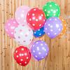 12-Inch Thickened Polka Dot Latex Balloon, Wedding Room Arrangement Birthday Party Shape Decoration Round Candy Color Balloon