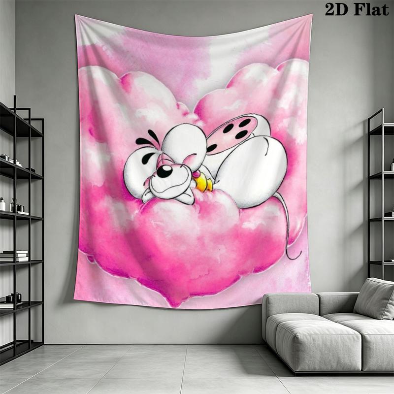 diddl Wall Tapestry Aesthetic Wall Hanging Printed Fabric Blanket Decorative Tapestries for Bedroom Living Room Home Decor
