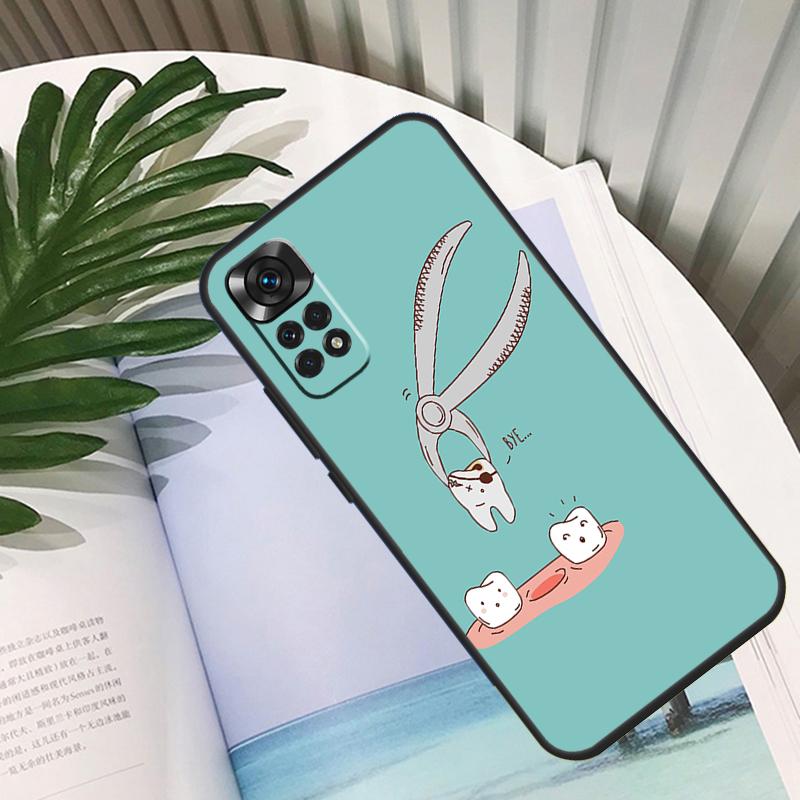 Dentist Dental Teeth Tooth Doctor Funda For Xiaomi Redmi Note 11 10 12 13 14 15 Pro Plus Case For Redmi 15C 10C 13C 12C 14C 15