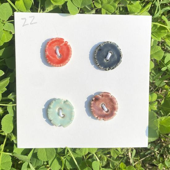 Rainbow Ceramic Button Fasteners for DIY Knitting & Doll Clothes (12/15mm)