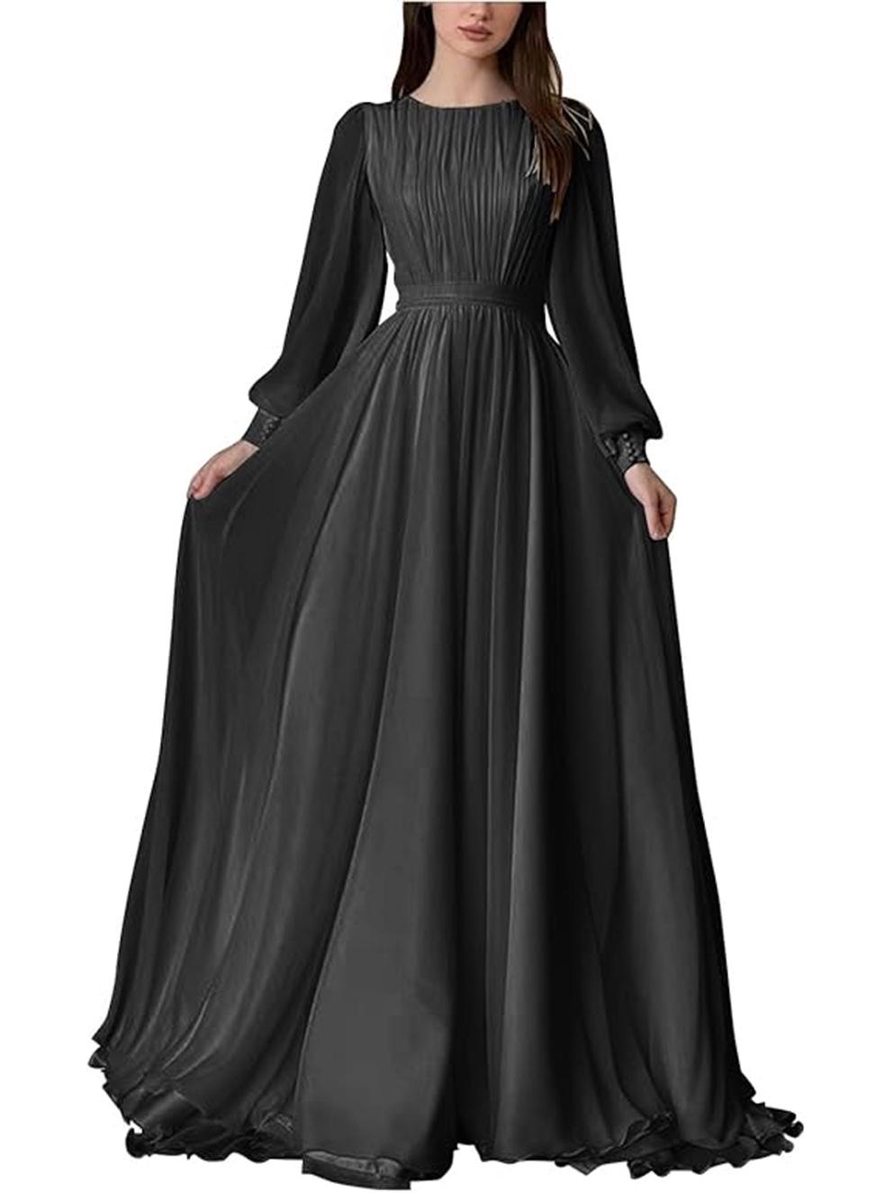 

2025 Трансграничное свадебное платье: Белая марлевая блузка с рукавами-фонариками и круглым вырезом под жемчуг Large чёрный