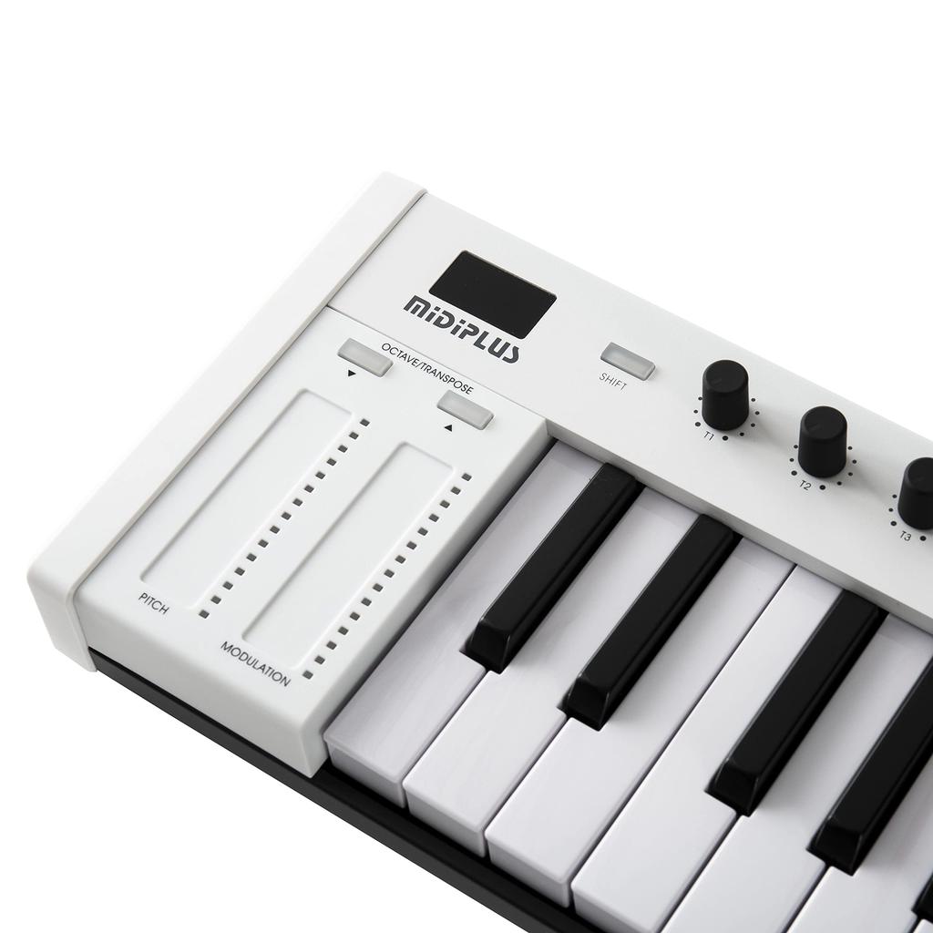 midiplus X4 mini MIDI keyboard white controller,