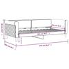 VidaXL Lit de repos gris clair 90x200 cm velours 354244