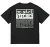 Bicolor Box Logo Short Sleeve Size S X-girl Tee, Black, (105252011010)