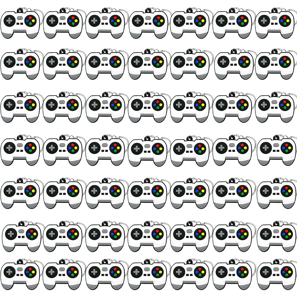 50PCS Keychain for Boys Men Gamepad Keyring Joystick Game Controller Key Accessories fit Handbag Key Pendant Friends Key Gifts