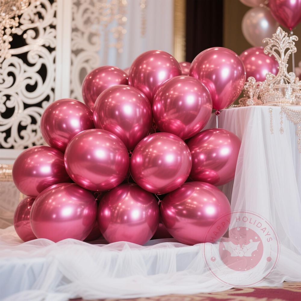

60pcs 10inch Metal Green Gold Silver Purple Blue Small Balloons Valentine s Day Wedding Happy Birthday Decoration Chrome Balon 10inch 60pcs металлик красный
