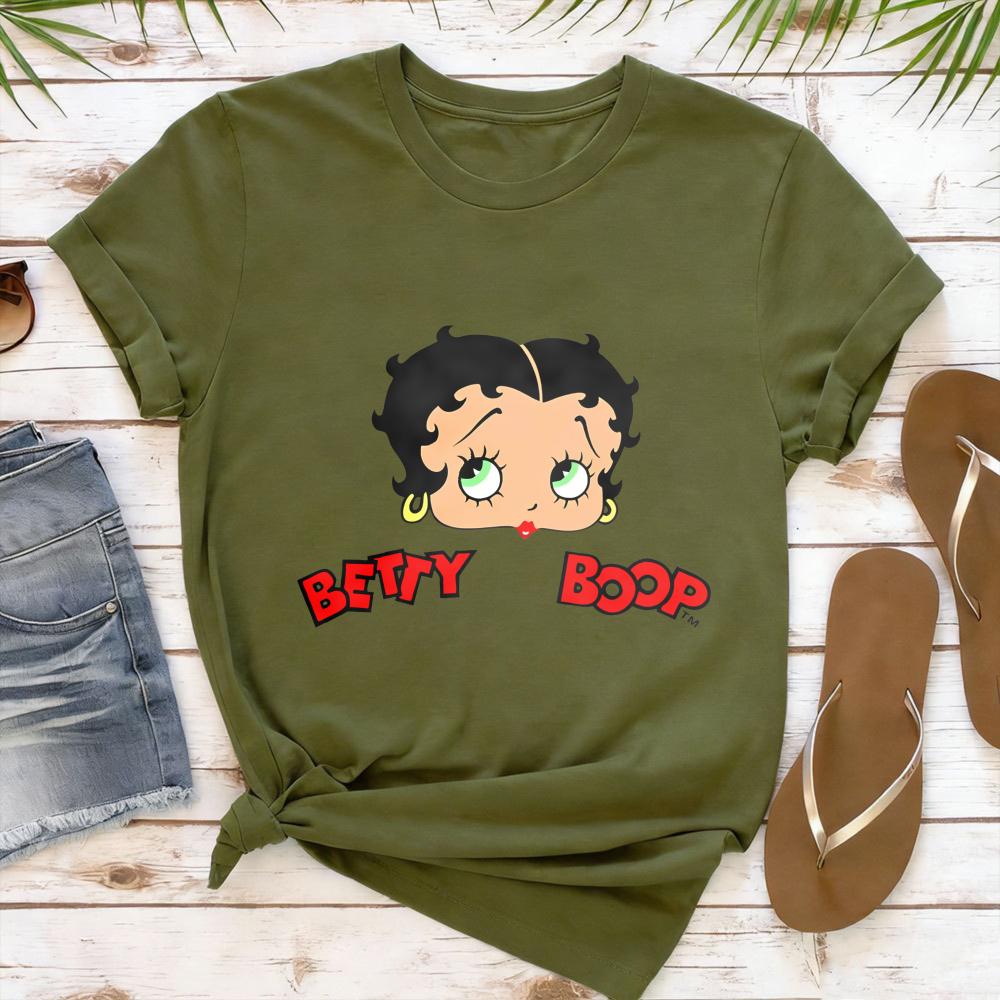 

Vintage Betty Boop Cartoon Theme Graphic TShirt Classic Retro Girl Women Cotton Short Sleeve Betty Boop Lover Gift Clothing 4XL