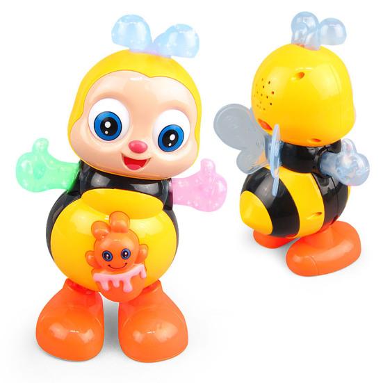 Electric Singing Dancing Animal Toy Cartoon Duck Rabbit Frog Bee Toy Toddlers Boys Girls Interactive Wiggling Animal Musical Toy