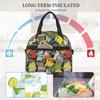 Cute Parrots Insulated Lunch Bag for Women Kids Reusable Portable Cooler Thermal Bento Tote Bags with Adjustable Shoulder Strap