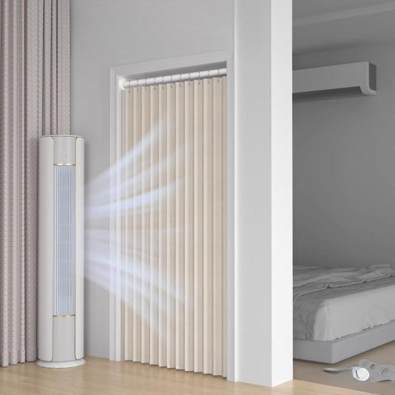 Door Curtain Pleated Door Curtain Folding Door Curtains Accordion for Bedroom Curtain Partitions, Wardrobes, Shoe Cabinets Etc