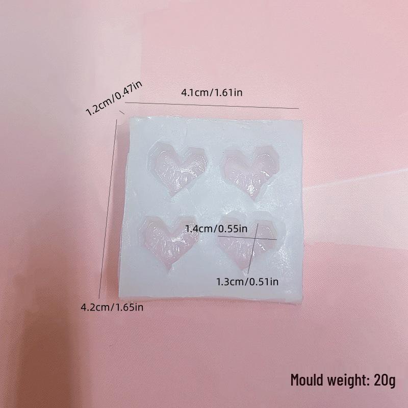 Heart-Shaped Aromatherapy Candle & Mousse Cake Silicone Mold