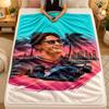 Flannel BlanketGeorge Russell Warm Soft Throw Blanket for Indoor Sofa Bed Living Room Use