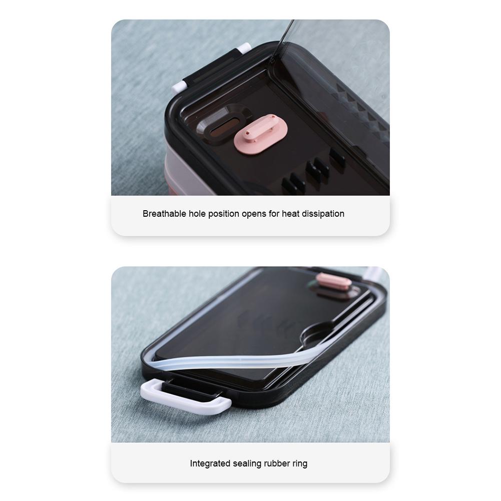 Bento Lunch Box Food Storage Box Thermo Food-Safe Bento Lunch Boxes Lunch Compartment Containers For School Kids Office Worker