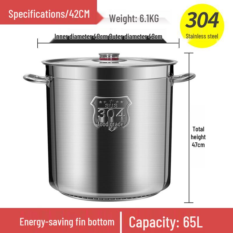 Xihe Commercial 304 Stainless Steel Stockpot