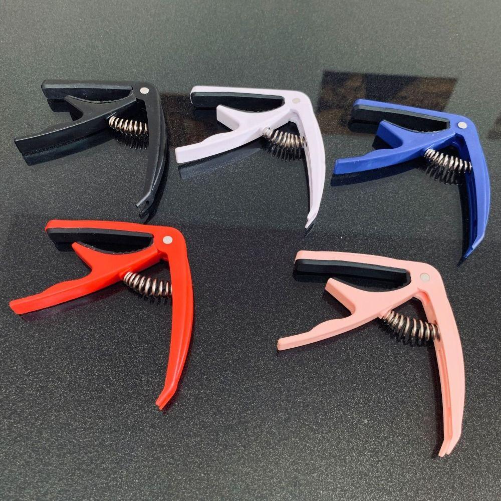 White Universal Ukulele Capo Plastic Uk Tone Clip Ukulele Tuning Clamp  Electric