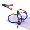 Flexible Arms Clip Soldering Helping Hands Third Hand Holder Arms PCB Adjustable Soldering Clamp Holder Magnifier Welding Desk