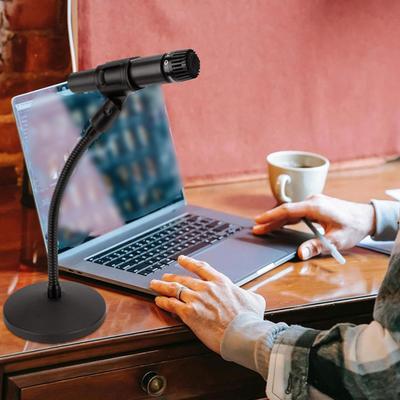 Schreibtischständer Halter Tragbar Flexibel Tischmikrofon mit Stabiler Basis zum Singen Schreibtisch Podcast