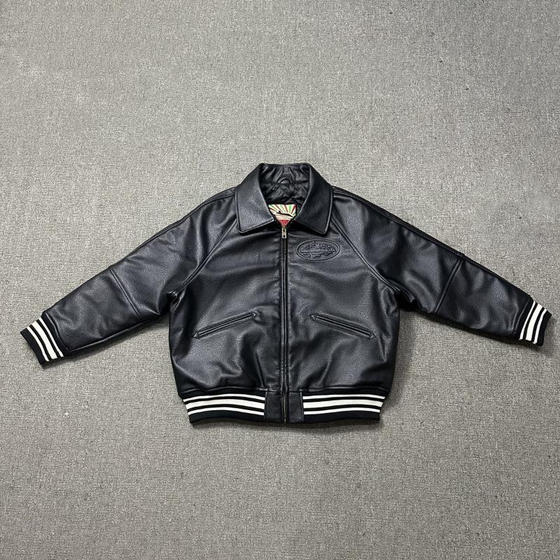 Streetwear Leather Bomber Jacets Men PU Leather Trench Coats Windbreaker for Men Vintage Padded Jackets Men Winter Clothes M