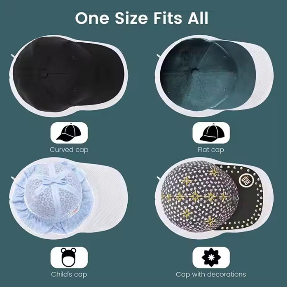 1PC Hat Laundry Bag To Prevent Deformation - Hat Cleaning And Care Bag - Machine Washable Mesh Bag - Portable For Home Use