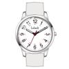 Wristwatch Women Silicone Belt Stylish Waterproof Ultra-thin Analog Arabic Numerals Fashion Thin Lightweight High School Students Watch for Women