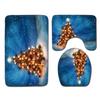 3D Toilet Floor Mat Bathroom Mat Christmas Three-Piece Foot Mat E-Commerce