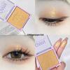 QMN Brilliant Shimmer Eyeshadow: Fine Glitter, Single Palette for Students, Affordable Color Makeup.