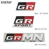 Car Styling Gazoo Racing  GR GR MN 3D Car Front Grill VCXF5 Zinc Alloy Badge Adhensive Metal Emblem Decal for Toyota Supra AE86 GT86