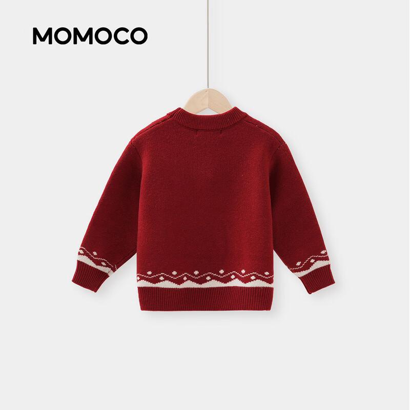 MOMOCO Girls' Fleece-Lined Festive Sweater